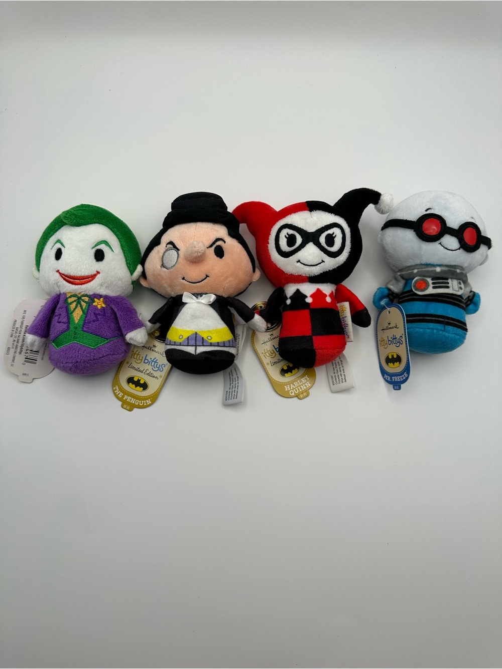 Hallmark DC Comics Plush Itty Bitty Set - Green, Purple, Black, Red, White, Blue